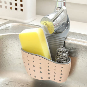 Adjustable Snap Sink Soap Sponge Holder
