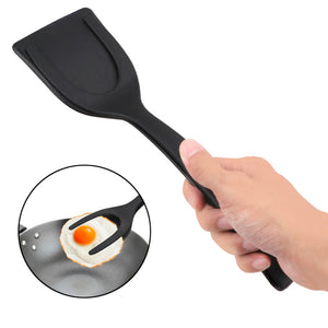 Flip Pliers 2 In 1 Nylon Grip Egg Spatula Tongs Steak Clamps Pancake Fried  Multifunctional Non-Stick Clips Kitchen Accessories
