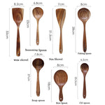 Cooking Spoon Natural Wooden Kitchen Tableware Tool