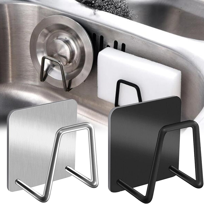 Kitchen Stainless Steel Sink Shelf Sponges Holders