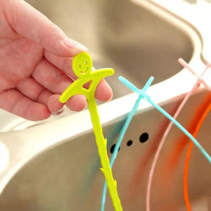 Bathroom Kitchen Sink Cleaning Multifunctional Claw Sewer claw Hair Catcher Clog  Remover Grabber for Shower Drains Bath Basin