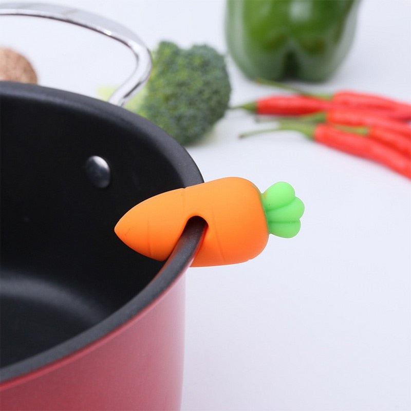 Silicone Pot Lid Anti-spill Rack